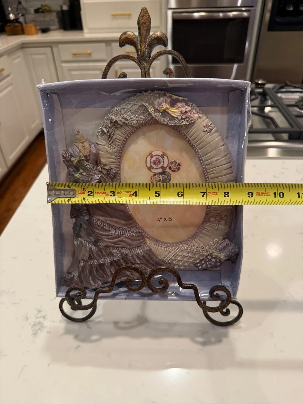 Victorian Lady 4x6 Photo Frame Shabby Chic Resin Picture Frame New in Box